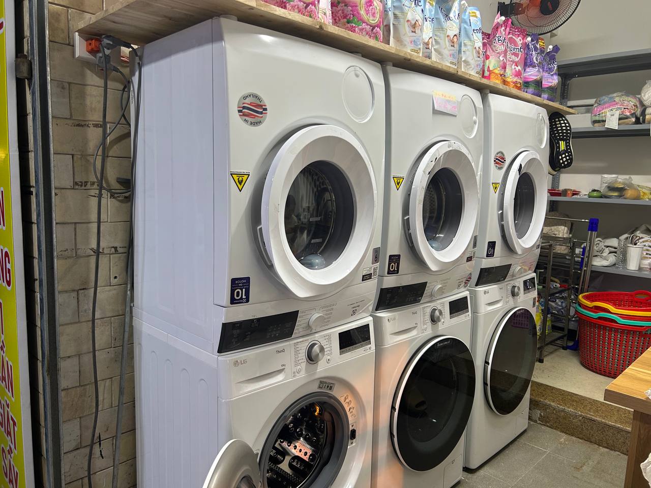 Quần áo sau khi giặt